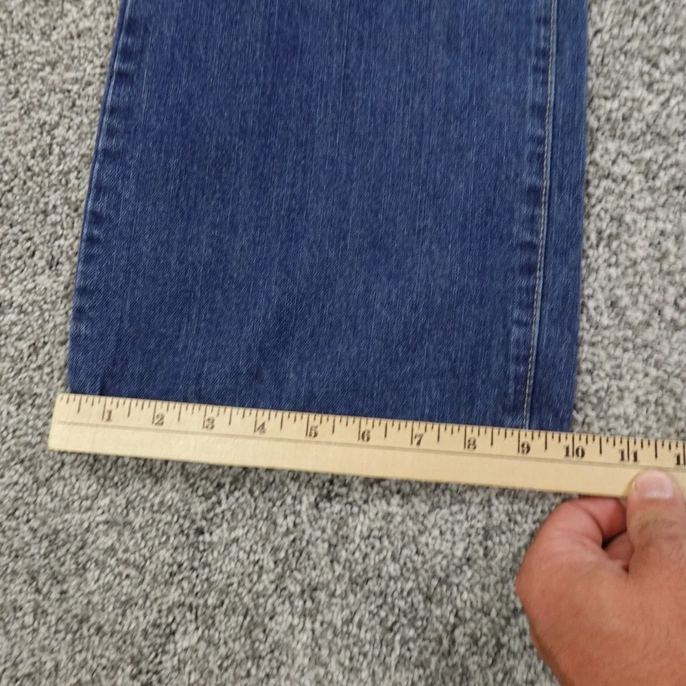 VTG Plugg Jeans Mens 38X34 Dark Blue Denim Wide Leg Slim Straight Grunge Rap Y2K